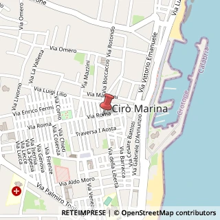 Mappa Via Roma, 40, 88811 Cirò Marina, Crotone (Calabria)