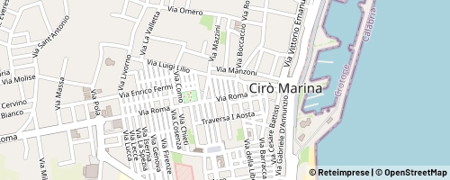 Mappa Cirò Marina