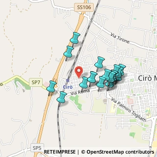 Mappa Via Gran Sasso, 88811 Cirò Marina KR, Italia (0.43)