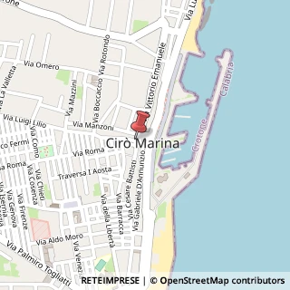 Mappa Piazza Kennedy, 9, 88811 Cirò Marina, Crotone (Calabria)