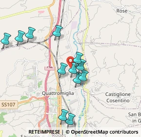 Mappa Via Stradelli, 87036 Rende CS, Italia (2.04333)