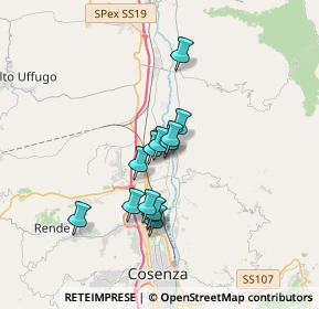 Mappa Via Stradelli, 87036 Rende CS, Italia (2.81308)