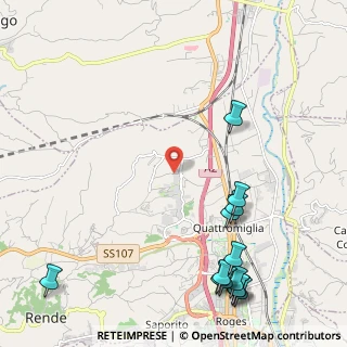Mappa Via Settimio Severo, 87036 Quattromiglia CS, Italia (3.26231)