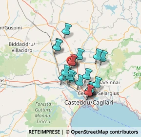 Mappa Via Atzedi, 09026 San Sperate CA, Italia (11.0155)