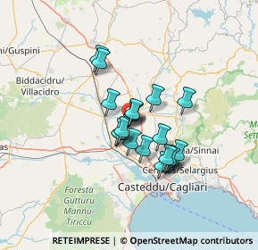 Mappa 09026 San sperate CA, Italia (10.415)
