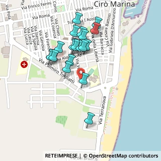 Mappa Via Crotone, 88811 Cirò Marina KR, Italia (0.2355)
