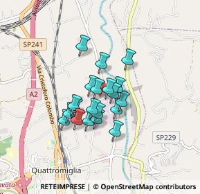 Mappa Via Vittorio Bottego, 87036 Cosenza CS, Italia (0.623)