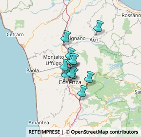 Mappa Via Vittorio Bottego, 87036 Cosenza CS, Italia (8.03182)