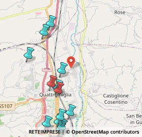 Mappa Via Vittorio Bottego, 87036 Cosenza CS, Italia (2.85308)