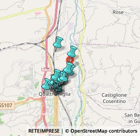 Mappa Via Vittorio Bottego, 87036 Cosenza CS, Italia (1.4845)