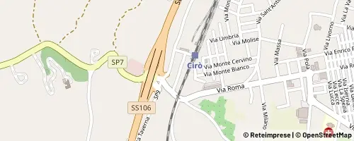 Mappa Cirò Marina