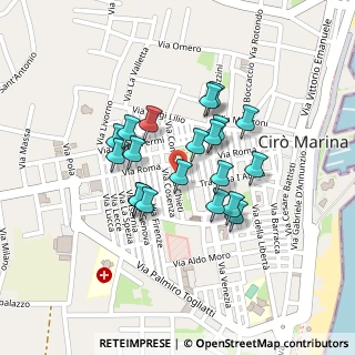 Mappa Complesso residenziale Centro Roma, 88811 Cirò Marina KR, Italia (0.1855)