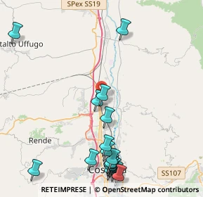 Mappa Via G.di Pian del Carpine, 87036 Rende CS, Italia (5.80278)