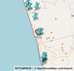 Mappa Via dei Biancospini, 87027 Paola CS, Italia (5.09333)