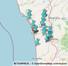 Mappa Via del Telegrafo, 87027 Paola CS, Italia (11.7125)