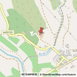 Mappa Strada per il Santuario di San Priamo, 13, 09040 San Vito, Cagliari (Sardegna)