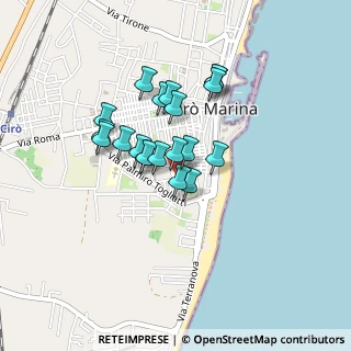 Mappa Via Conte Benso di Cavour, 88811 Cirò Marina KR, Italia (0.351)