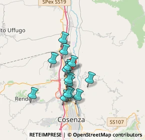Mappa Via Diaz, 87036 Rende CS, Italia (2.86)