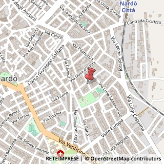 Mappa Via San Bernardino da Siena, 26, 73048 Nardò, Lecce (Puglia)