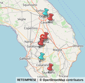 Mappa Via Festa del Lavoro, 73013 Galatina LE, Italia (33.7125)