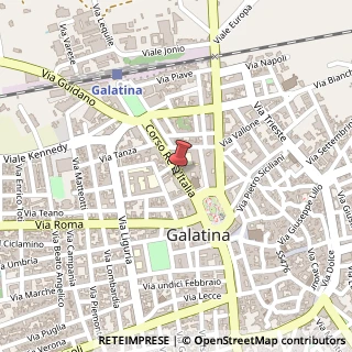 Mappa Corso Re D'Italia, 32, 73013 Galatina, Lecce (Puglia)