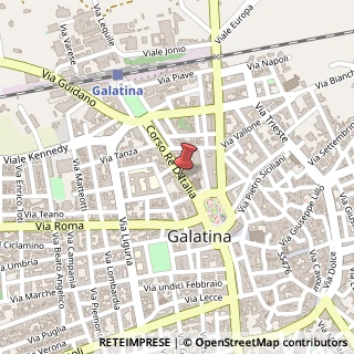 Mappa Corso Re D'Italia, 73013 Galatina LE, Italia, 73013 Galatina, Lecce (Puglia)