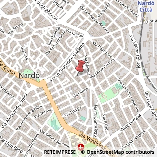 Mappa Via R. Pazienza, 40, 73048 Nardò, Lecce (Puglia)