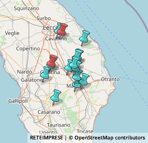 Mappa Via C. Battisti, 73020 Castrignano De' Greci LE, Italia (9.20333)