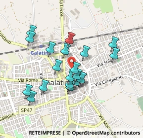 Mappa Via Filippo Turati, 73013 Galatina LE, Italia (0.4285)