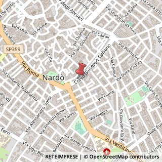 Mappa Via Padre E. Ramin, 1, 73048 Nardò, Lecce (Puglia)
