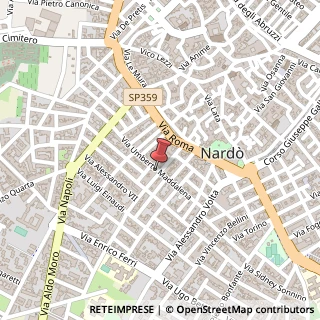 Mappa Via maddalena umberto 14/a, 73048 Nardò, Lecce (Puglia)