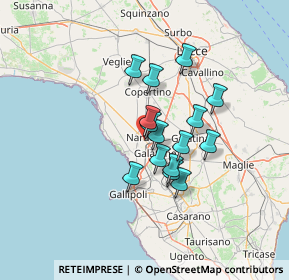 Mappa Via S. Pietroburgo, 73048 Nardò LE, Italia (10.54733)