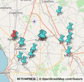 Mappa Via Cesira Pozzolini, 73013 Galatina LE, Italia (7.804)