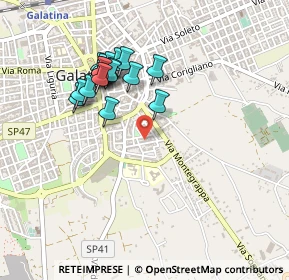 Mappa Via Cesira Pozzolini, 73013 Galatina LE, Italia (0.4655)