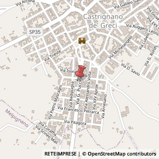 Mappa Via Giacomo Puccini, 14, 73020 Castrignano de' Greci, Lecce (Puglia)