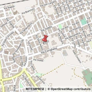 Mappa Via Ludovico Ariosto, 35, 73013 Galatina, Lecce (Puglia)