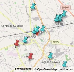 Mappa Via Corigliano, 73013 Galatina LE, Italia (2.425)