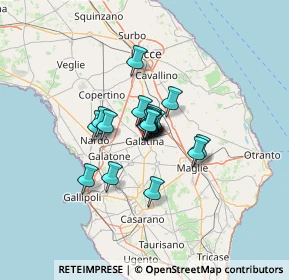 Mappa Via Alessandro Manzoni, 73013 Galatina LE, Italia (7.39053)