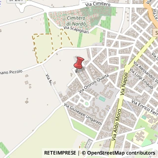 Mappa Via Pomponazzi, 34, 73048 Nardò, Lecce (Puglia)