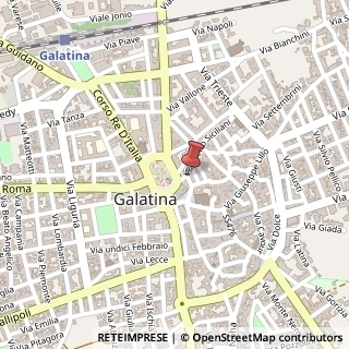 Mappa Via Pietro Cavoti, 17, 73013 Galatina, Lecce (Puglia)