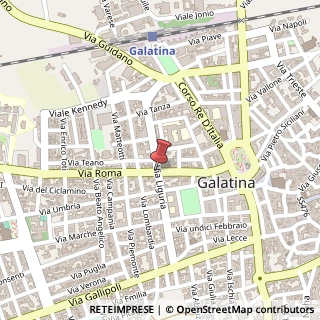 Mappa Via liguria 45, 73013 Galatina, Lecce (Puglia)
