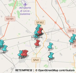 Mappa Via Orazio Congedo, 73013 Galatina LE, Italia (4.419)