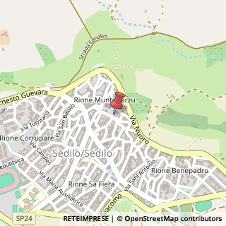 Mappa Piazza San Giovanni Battista, 18, 09076 Sedilo, Oristano (Sardegna)