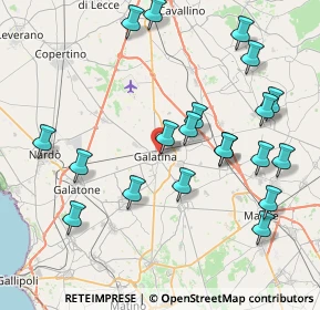 Mappa Via Giuseppe Giusti, 73013 Galatina LE, Italia (9.576)