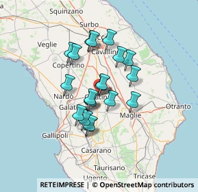 Mappa Via Giuseppe Giusti, 73013 Galatina LE, Italia (10.8005)