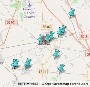 Mappa Piazzetta Pietro Cavoti, 73013 Galatina LE, Italia (4.34917)