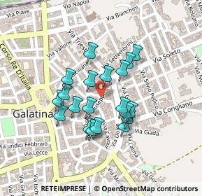 Mappa Piazzetta Pietro Cavoti, 73013 Galatina LE, Italia (0.189)