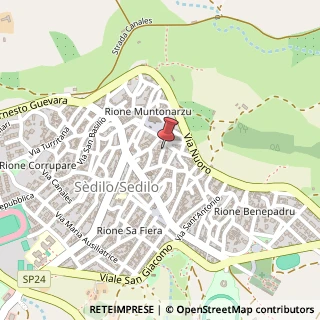 Mappa Via C. Zonchello, 4, 09076 Sedilo, Oristano (Sardegna)