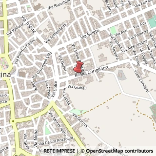 Mappa Via Corigliano, 49, 73013 Galatina, Lecce (Puglia)
