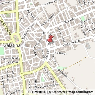 Mappa Corso Giuseppina del Ponte, 69, 73013 Galatina, Lecce (Puglia)